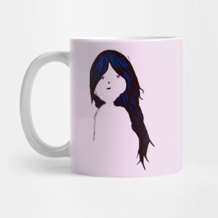 blue haired girl Mug